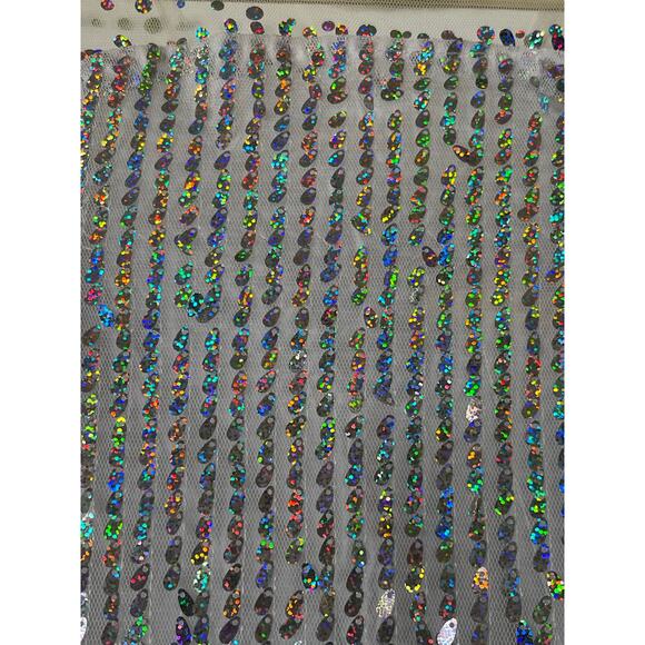 White Sequined Dress Princess Size 12 Youth - Picture 5 of 7